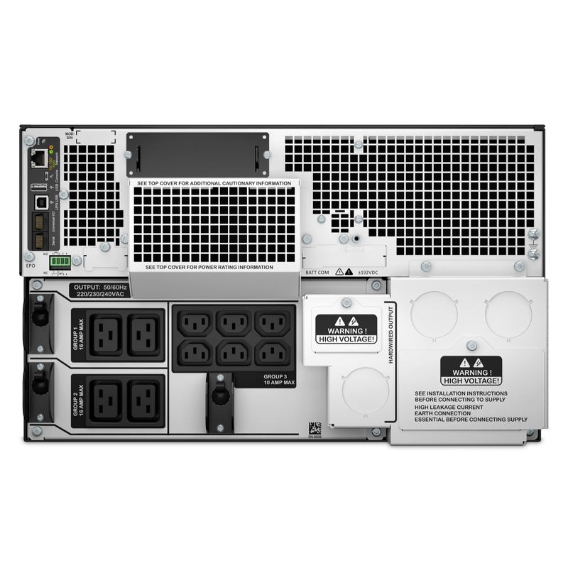 [請詢價] APC  Smart-UPS On-Line SRT8KRMXLI -8000 Watts /8000 VA,Input 230V, 400V 3PH /Output 230V, Interface Port Contact Closure, RJ-45 10/100 Base-T, RJ-45 Serial, Smart-Slot, USB, Extended runtime model, Rack Height 6 U