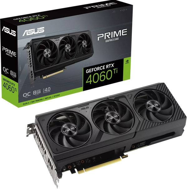 ASUS PRIME GeForce RTX 4060 Ti OC 8GB GDDR6 PRIME-RTX4060TI-O8G (DI-E406TR8)