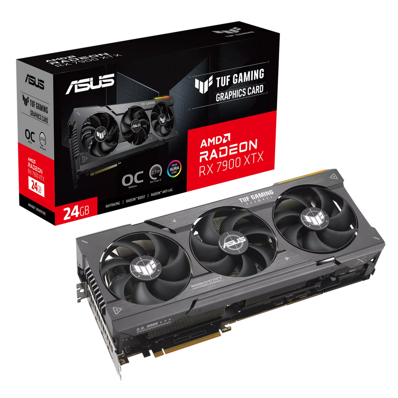 ASUS TUF GAMING AMD Radeon RX 7900 XTX OC 24GB GDDR6 TUF-RX7900XTX-O24G-GAMING (DI-A790XX1) 