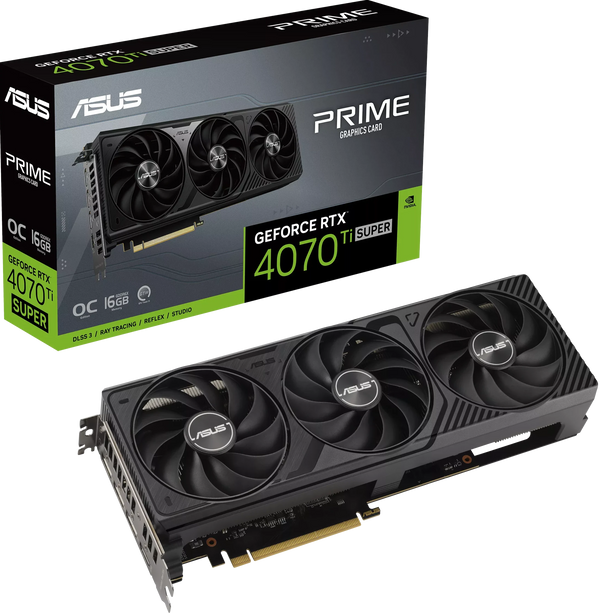 ASUS PRIME GeForce RTX 4070 TI Super 16GB GDDR6X PRIME-RTX4070TIS-O16G (DI-E407UR1)