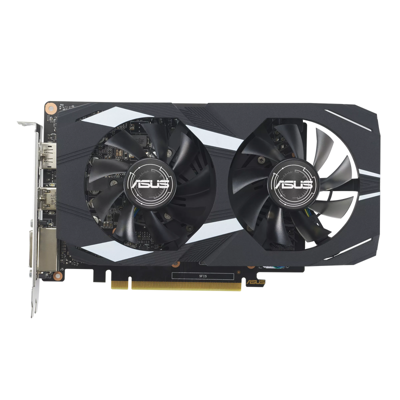 ASUS DUAL GeForce GTX 1650 4GB GDDR6 EVO DUAL-GTX1650-O4GD6-P-EVO (DI-E1650B4) 