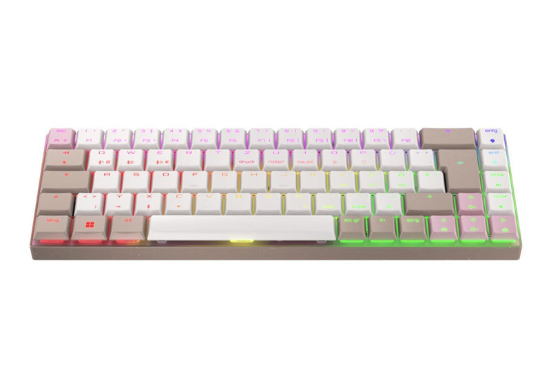 CHERRY MX-LP 2.1 65% RGB LOW PROFILE 紅軸 (卡其色)小巧無線遊戲械式鍵盤 G80-3860LYAEU-17