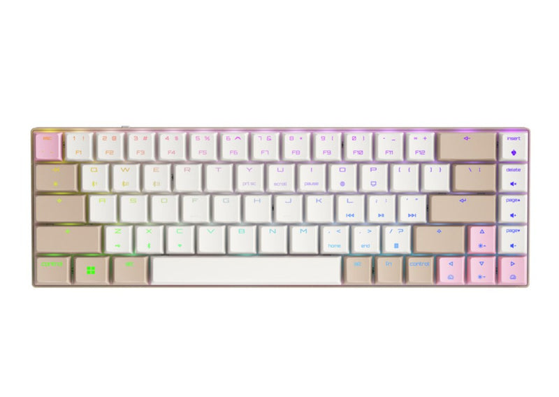 CHERRY MX-LP 2.1 65% RGB LOW PROFILE 紅軸 (卡其色)小巧無線遊戲械式鍵盤 G80-3860LYAEU-17