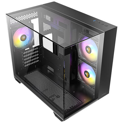 ANTEC CX600M TRIO ARGB Black 黑色 無立柱全景 MATX Case