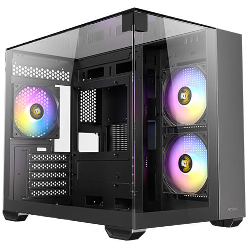 ANTEC CX600M TRIO ARGB Black 黑色 無立柱全景 MATX Case