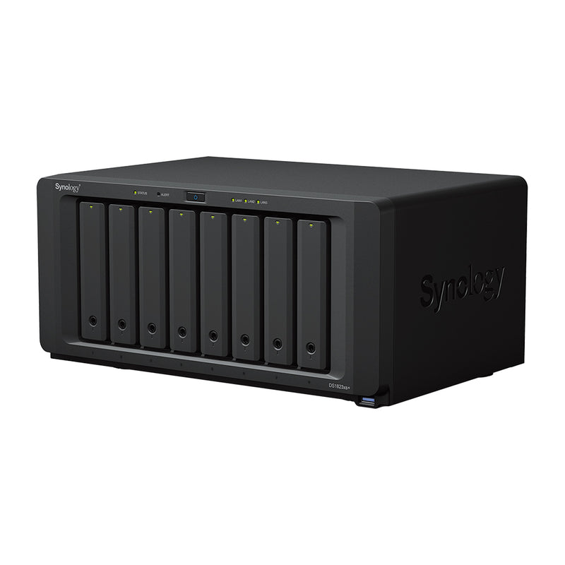 Synology DiskStation DS1823xs+ 8-Bay NAS (AMD Ryzen V1780B 4-core 3.35 (base) / 3.6 (turbo) GHz, 8GB DDR4 ECC Ram)