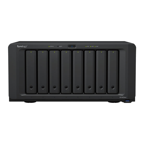 Synology DiskStation DS1823xs+ 8-Bay NAS (AMD Ryzen V1780B 4-core 3.35 (base) / 3.6 (turbo) GHz, 8GB DDR4 ECC Ram) (HD-DS1823X)