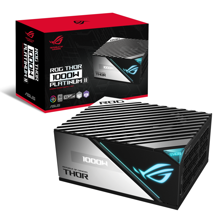 ASUS 1000W ROG-THOR-1000P2-GAMING 80Plus Platinum Full Modular Power Supply (PS-ART21K)