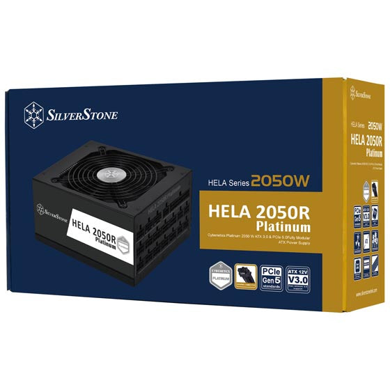 SilverStone 2050W HELA 2050R Platinum PCIe 5.0 ATX 3.0 80Plus Platinum Full Modular Power Supply (SST-HA2050R-PM) 5-year warranty