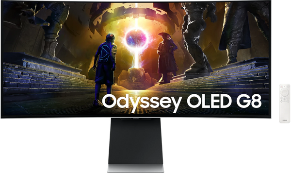 Samsung 34" Odyssey G8 LS34DG852SCXXK 175Hz 3440x1440 OLED (21:9) 曲面電競顯示器(HDMI2.1) (換領中心 Free Samsung Tab A9+)