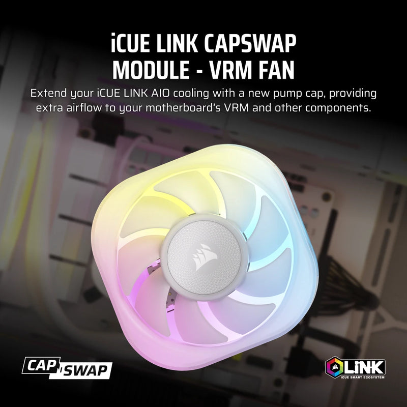 Corsair iCUE LINK White 白色 AIO CapSwap Module - VRM Fan CC-9061015-WW