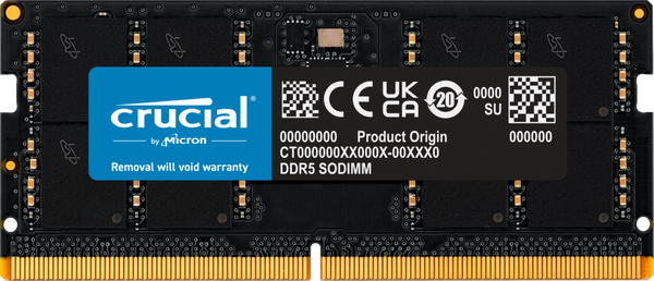 Crucial DDR5 SODIMM 48GB (1x48GB) DDR5 5600MHz CT48G56C46S5 Memory