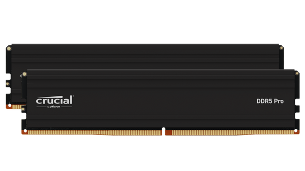 Crucial 48GB Kit (2x24GB) Pro Overclocking Black 黑色 DDR5-6000 UDIMM CP2K24G60C48U5 Support AMD EXPO