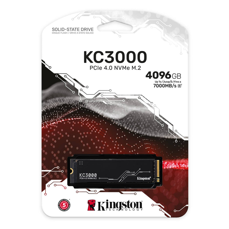 Kingston 4TB KC3000 SKC3000D/4096G M.2 2280 PCIe Gen4 x4 SSD