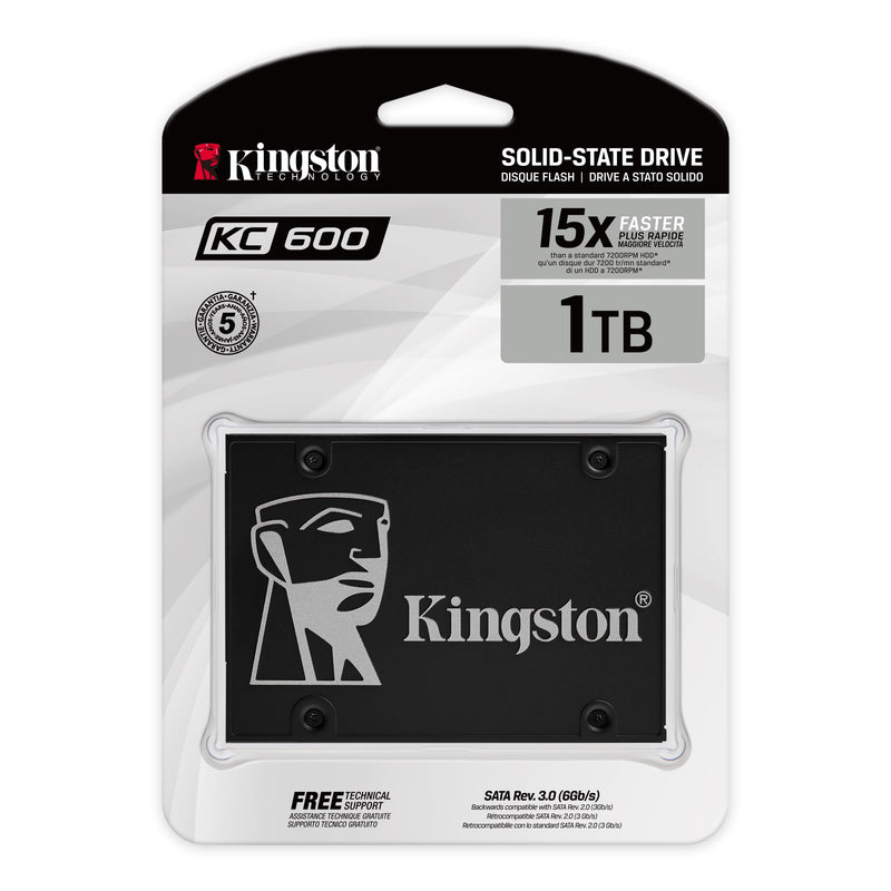 Kingston 1TB KC600 SKC600/1024G 2.5" SATA 6Gb/s SSD