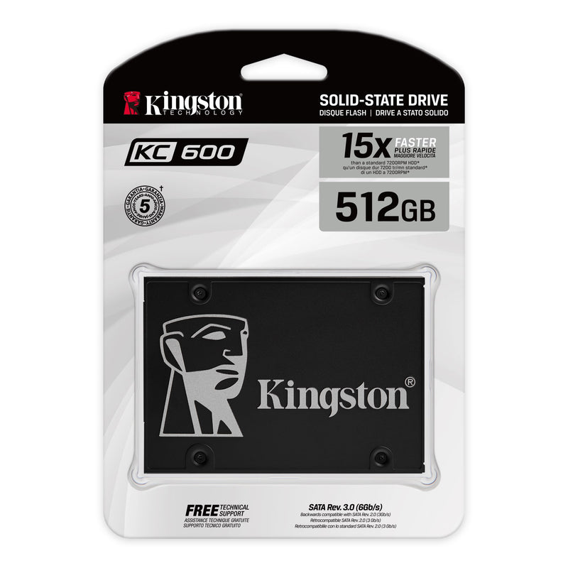 Kingston 512GB KC600 SKC600/512G 2.5" SATA 6Gb/s SSD