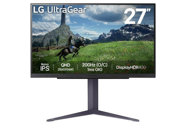 [最新產品] LG 27" 27GS85Q-B 200Hz 2K QHD Nano IPS (16:9) 電競顯示器