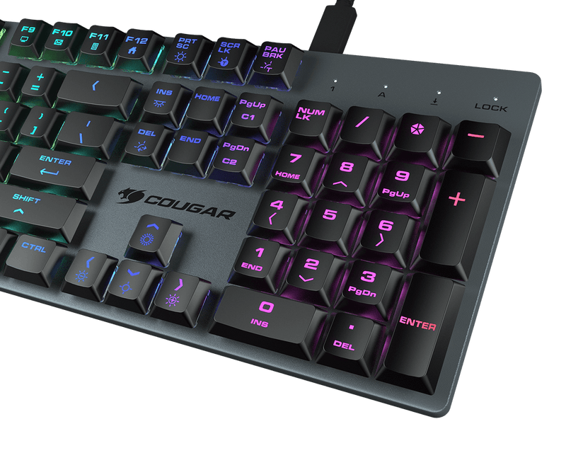 Cougar LUXLIM Extreme Low Profile Optical-Mechanical Gaming Keyboard Switches (Red) 超薄光學機械矮軸機械RGB電競鍵盤(紅軸)