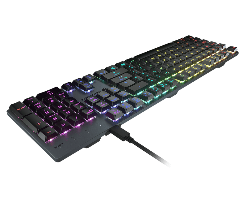 Cougar LUXLIM Extreme Low Profile Optical-Mechanical Gaming Keyboard Switches (Red) Ultra-thin Optical-Mechanical Low Profile Mechanical RGB Gaming Keyboard (Red) 