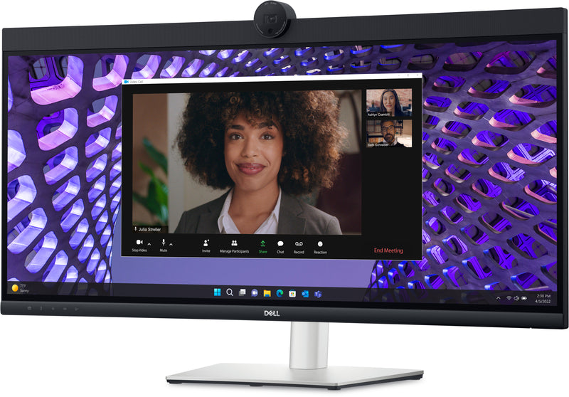 DELL 34" Professional P3424WEB 60Hz 3440x1440 IPS (21:9) Curved Video Conferencing Commercial Monitor 