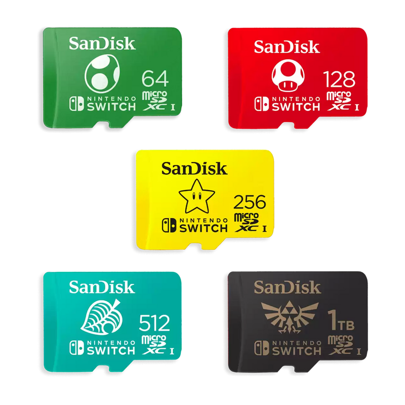 SanDisk 512GB for Nintendo Switch 100MB/s(R) 90MB/s(W) SDSQXAO-512G-GNCZN 772-4487