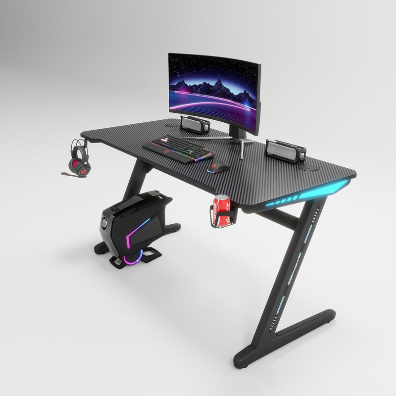 LAVA Z-DESK 1060 RGB 人體工學碳纖維板電競枱 100*60*74(H) (代理直送)