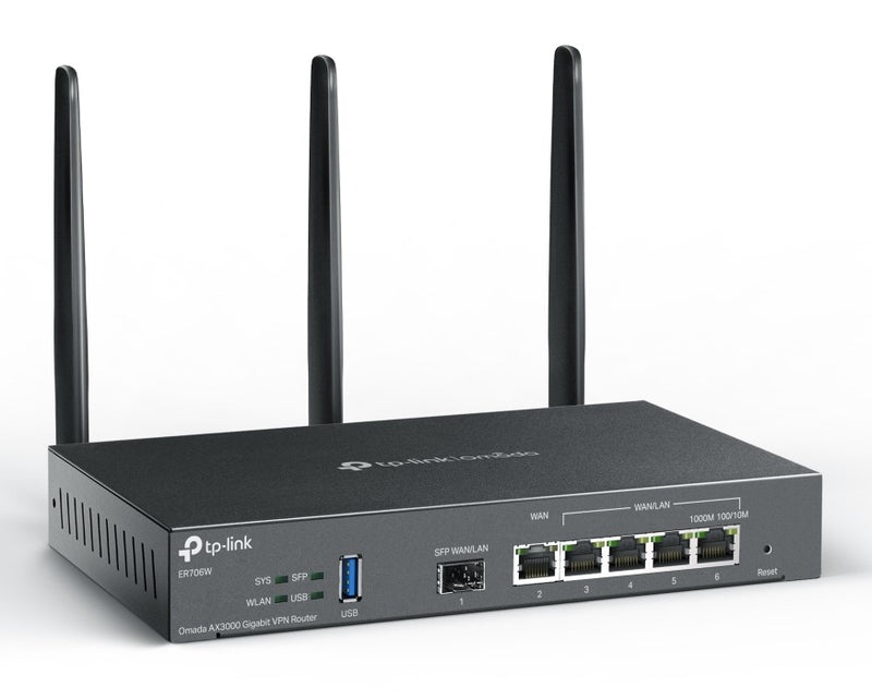 TP-Link ER706W Omada AX3000 Gigabit VPN Router with 5 WAN Ports & USB 3.0 Port