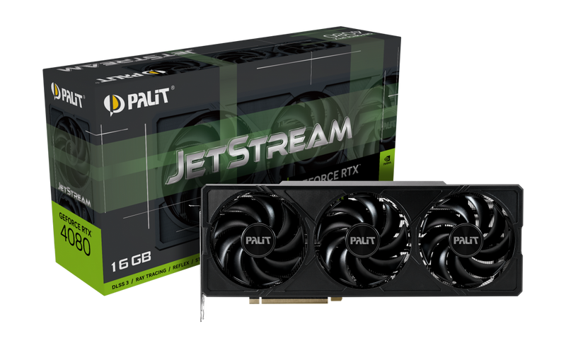 PALIT GeForce RTX 4080 Super Jetstream OC 16G GDDR6X (NED408SS19T2-1032J) 