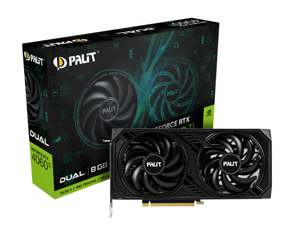 PALIT GeForce RTX 4060 Ti Dual 8GB GDDR6 NE6406T019P1-1060D 