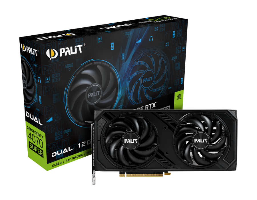 PALIT GeForce RTX 4070 Super Dual 12GB GDDR6X NED407S019K9-1043D