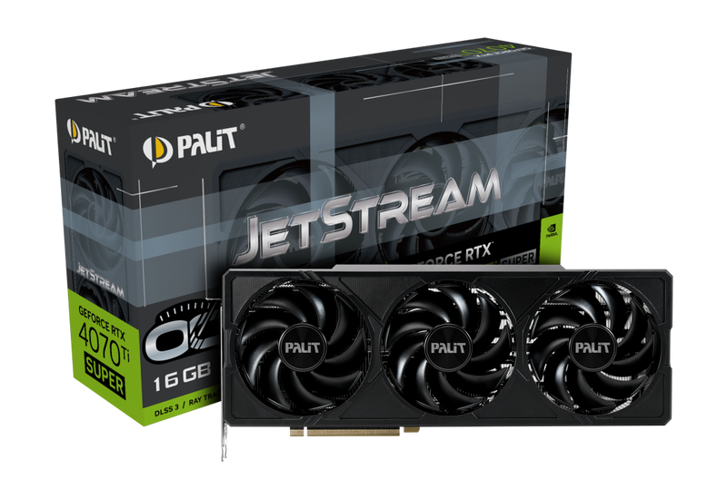 PALIT GeForce RTX 4070 Ti Super JetStream OC 16GB GDDR6X NED47TSS19T2-1043J