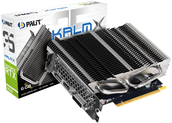 PALIT GeForce RTX 3050 KalmX 6GB GDDR6 靜音無風扇設計 NE63050018JE-1070H