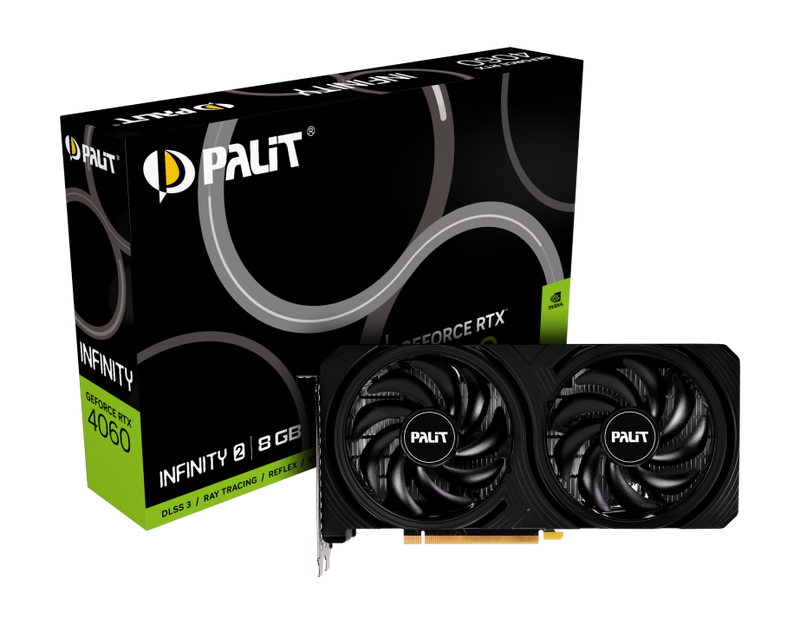 PALIT GeForce RTX 4060 Infinity 2 8GB GDDR6 NE64060019P1-1070L