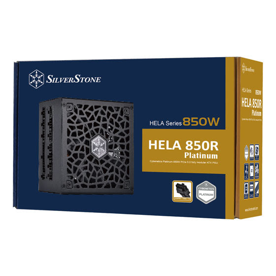 SilverStone 850W HELA 850R Platinum PCIe 5.0 ATX 3.0 80Plus Platinum Full Modular Power Supply (SST-HA850R-PM)