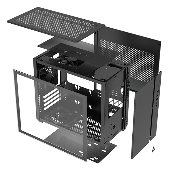 MONTECH SKY ONE MINI BLACK Mini-ITX Case