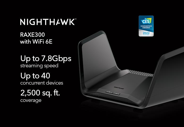 【驚喜優惠】NETGEAR Nighthawk RAXE300 AXE7800 Tri-Band WiFi 6E Router