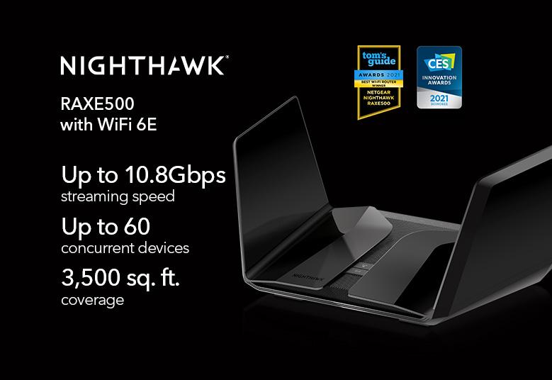 【驚喜優惠】NETGEAR Nighthawk RAXE500 AXE11000 Tri-Band WiFi 6E Router