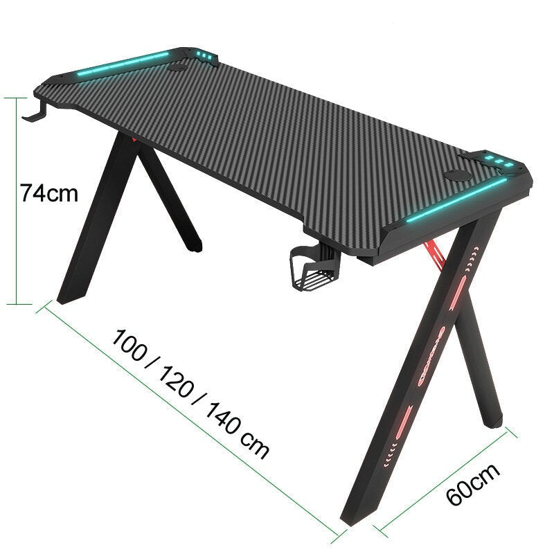 LAVA Y-DESK 1260 RGB 人體工學碳纖維板電競枱 120*60*74(H) (代理直送)