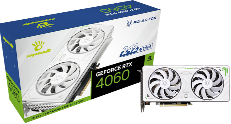 Manli Geforce RTX 4060 Polar Fox Twin 8GB GDDR6