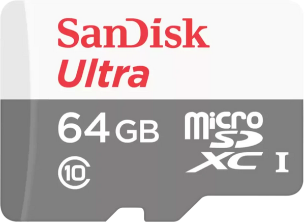 SanDisk 64GB Ultra microSDHC™/microSDXC™ UHS-I Card SDSQUNR-064G-GN3MA 772-4366