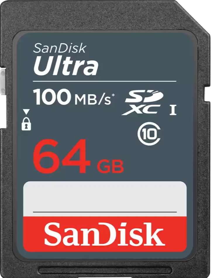 SanDisk 64GB Ultra® SDHC™ card and SDXC™ Card SDSDUNR-064G-GN3IN 772-4386