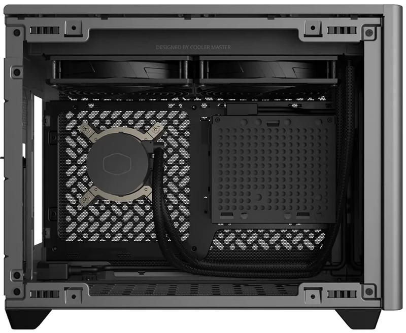 Cooler Master MasterBox NR200P MAX V2 Black 黑色內置 280mm AIO水冷 & 850W 電源 Tempered Glass Mini-ITX Case NR200PV2-MCNN85-SL0