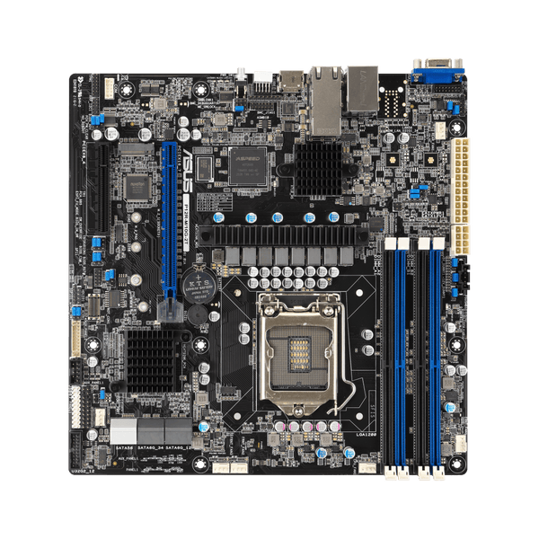 ASUS P12R-M-10G-2T Intel C252, LGA 1200 mATX Server Motherboard 