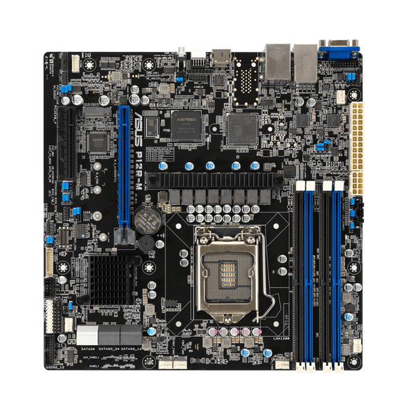 ASUS P12R-M Intel C252, LGA 1200 mATX Server Motherboard 