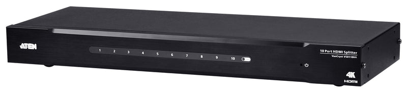 ATEN VS0110HA 10 Port HDMI Splitter w/4Kx2K HDMI CEC, 19" 1U