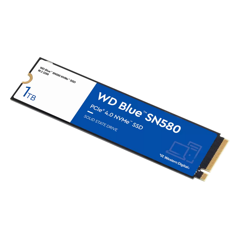 WD 1TB Blue SN580 WDS100T3B0E M.2 2280 PCIe Gen4 x4 SSD