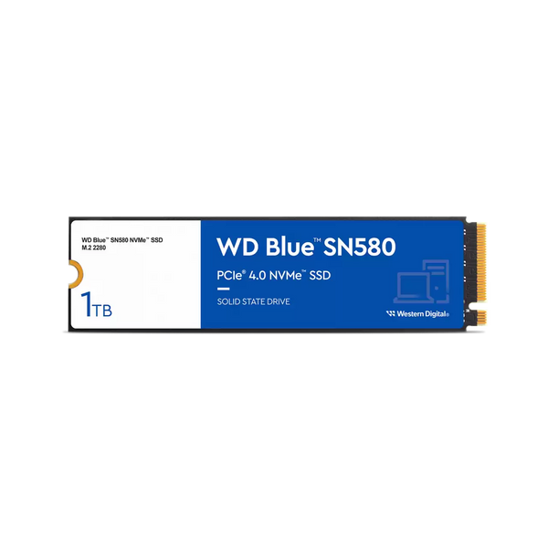 WD 1TB Blue SN580 WDS100T3B0E M.2 2280 PCIe Gen4 x4 SSD