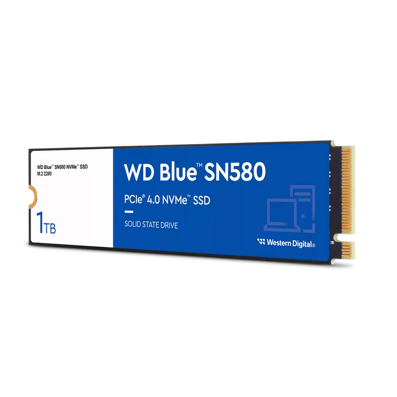 WD 1TB Blue SN580 WDS100T3B0E M.2 2280 PCIe Gen4 x4 SSD