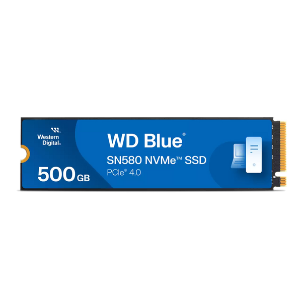 WD 500GB Blue SN580 WDS500G3B0E M.2 2280 PCIe Gen4 x4 SSD