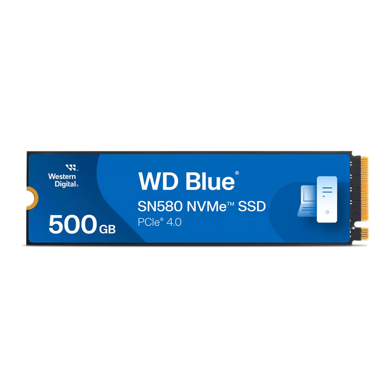 WD 500GB Blue SN580 WDS500G3B0E M.2 2280 PCIe Gen4 x4 SSD